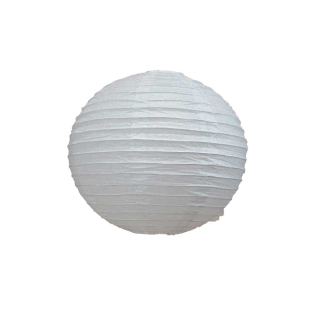 boule en papier blanc 20,3 centimètres de diamètre