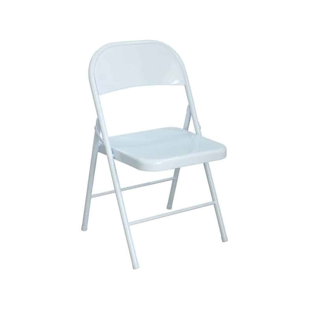 chaise pliante blanche